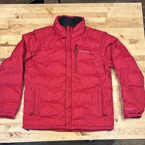 Columbia Men's Red Puffer Jacket